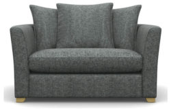 Heart of House Libby Tweed Fabric Cuddle Chair - Grey